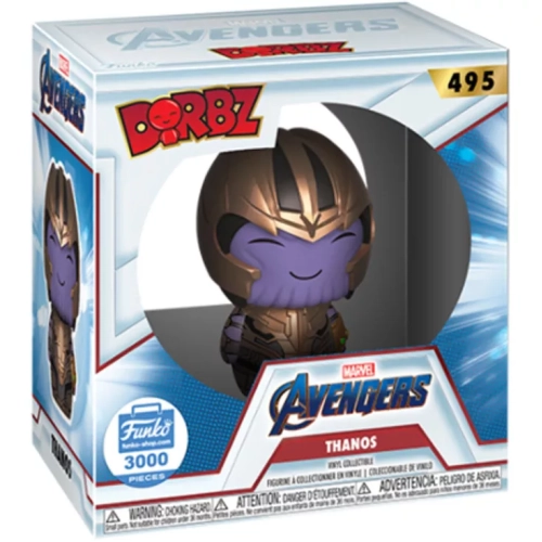 Funko Pop! Thanos #495 Marvel Avengers Dorbz Vinyl Figure Box
