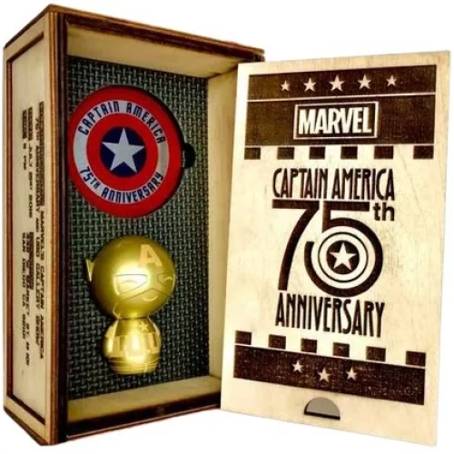 Funko Pop! Captain America Gold Marvel Dorbz Vinyl Figure Box