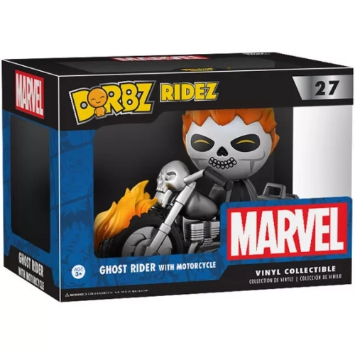 Funko Pop! Ghost Ride with Motorcycle #27 Marvel Dorbz Ridez Box
