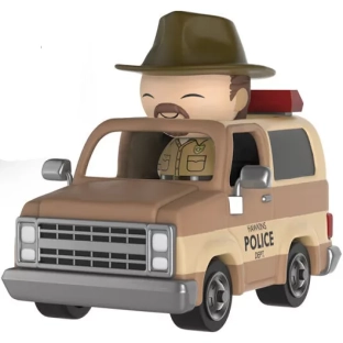 Hopper with Sheriff Deputy Truck