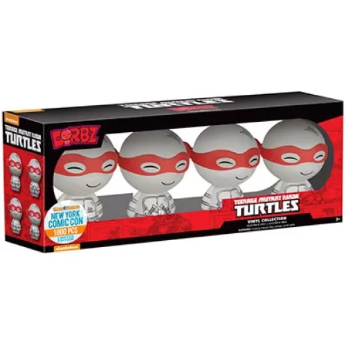 Funko Pop! Michelangelo 4 Pack Black and White Nickelodeon Teenage Mutant Ninja Turtles Box