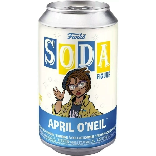 Funko Pop! April O'Neil Soda Canister Chase Blacklight Metallic Box