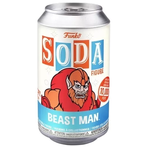 Funko Pop! Beast Man Soda Canister Chase Flocked Masters of the Universe Box