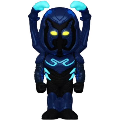 Funko Pop! Blue Beetle Soda Canister with Weapon Chase Glows in the Dark Metallic
