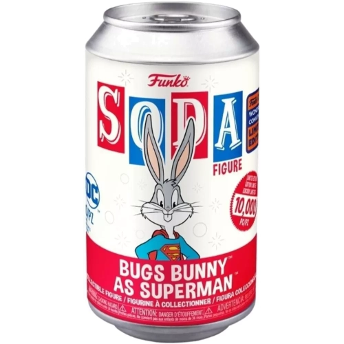 Funko Pop! Bugs Bunny as Superman Soda Canister Chase Flocked Box