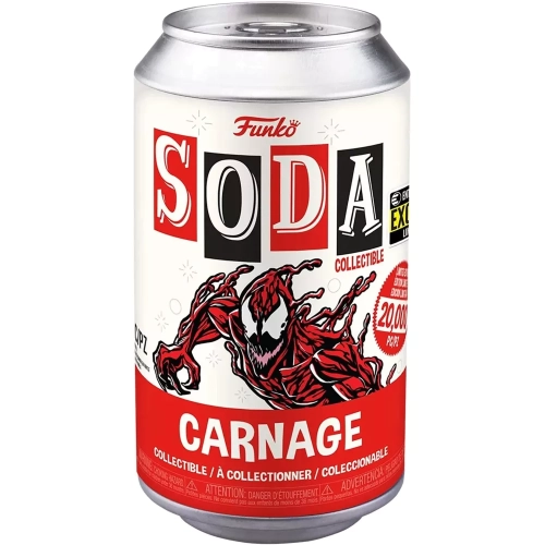 Funko Pop! Carnage Soda Canister Unmasked Chase Venom: Let There Be Carnage Box