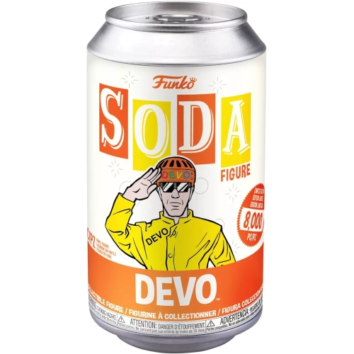 Funko Pop! Devo Soda Canister Satisfaction Chase Glows in the Dark Box