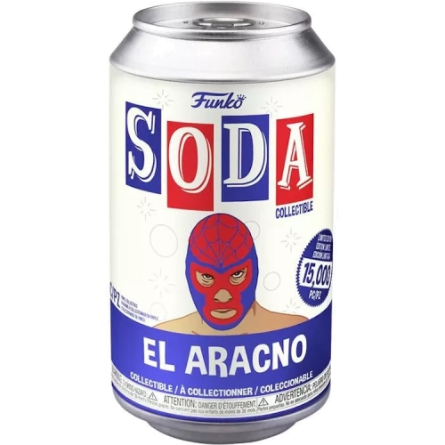 Funko Pop! El Aracno Soda Canister Chase Metallic Marvel Lucha Libre Edition Box