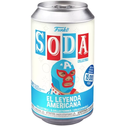 Funko Pop! El Leyenda Americana Soda Canister Chase Metallic Box