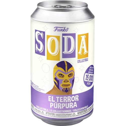 Funko Pop! El Terror Purpura Soda Canister Marvel Lucha Libre Edition Box