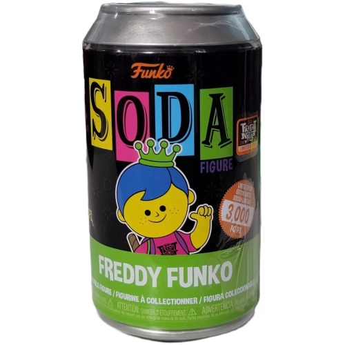 Funko Pop! Freddy Funko Soda Canister Pink Fright Night T-Shirt Box
