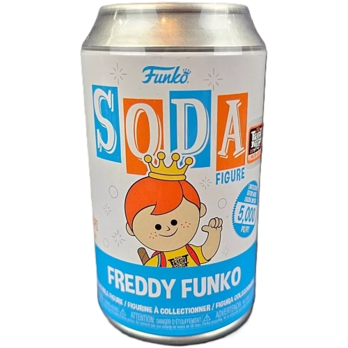 Funko Pop! Freddy Funko Soda Canister Yellow Fright Night T-Shirt Box