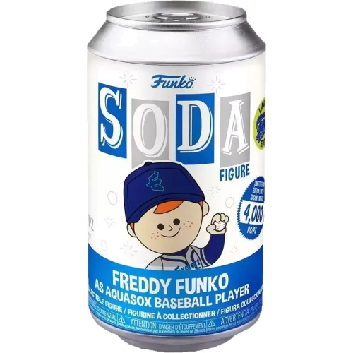 Funko Pop! Freddy Funko as Aquasox Baseball Player Soda Canister Box