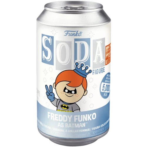 Funko Pop! Freddy Funko as Batman Soda Canister Blue and Gray Box