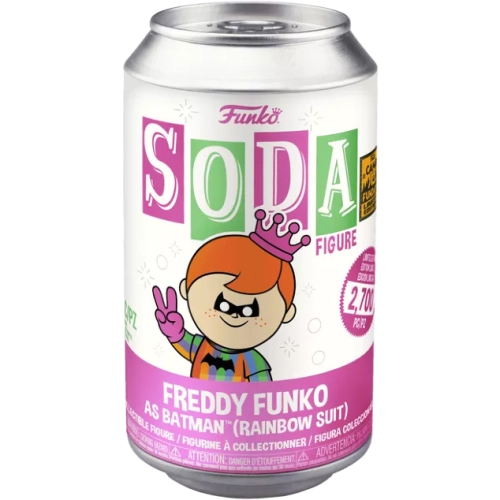 Funko Pop! Freddy Funko as Batman Soda Canister Rainbow Suit Box