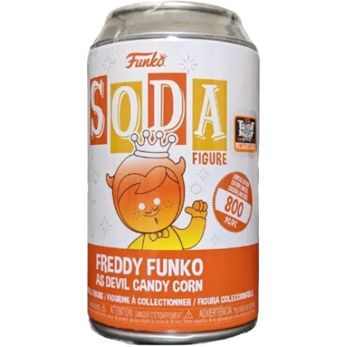 Funko Pop! Freddy Funko as Devil Candy Corn Soda Canister Box