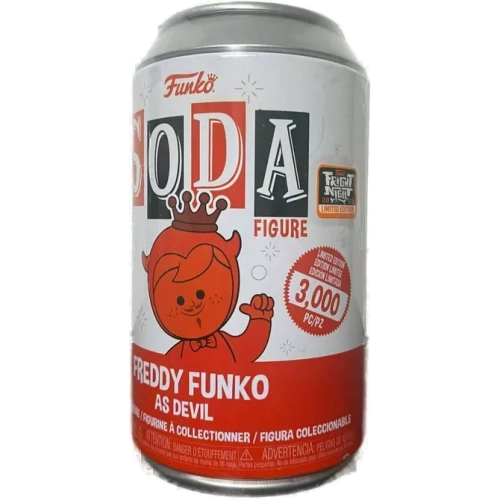Funko Pop! Freddy Funko as Devil Soda Canister Chase Glows in the Dark Box