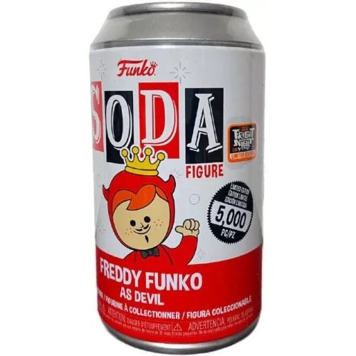 Funko Pop! Freddy Funko as Devil Soda Canister Vinyl Figure Box