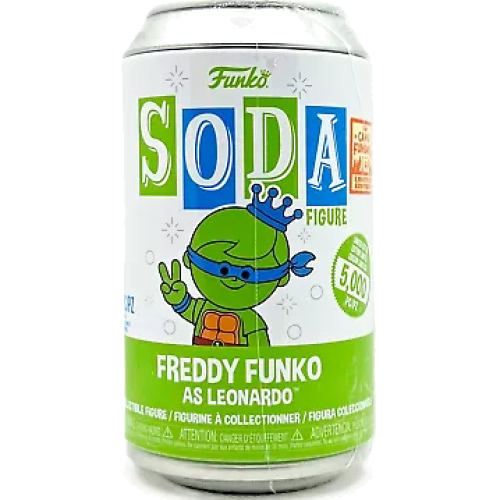 Funko Pop! Freddy Funko as Leonardo Soda Canister Nickelodeon Teenage Mutant Ninja Turtles Box