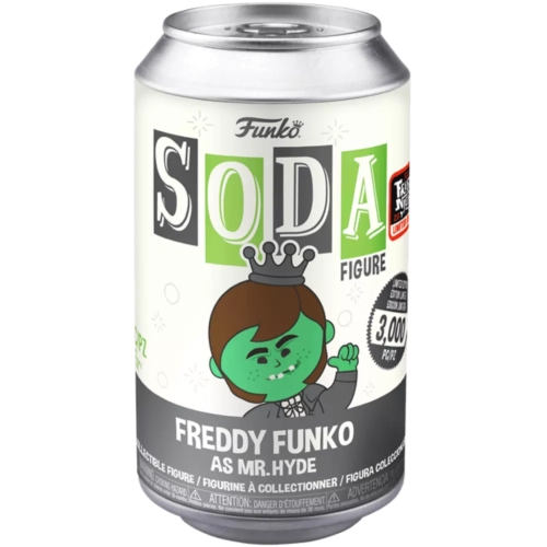 Funko Pop! Freddy Funko as Mr. Hyde Soda Canister Chase Flocked Box