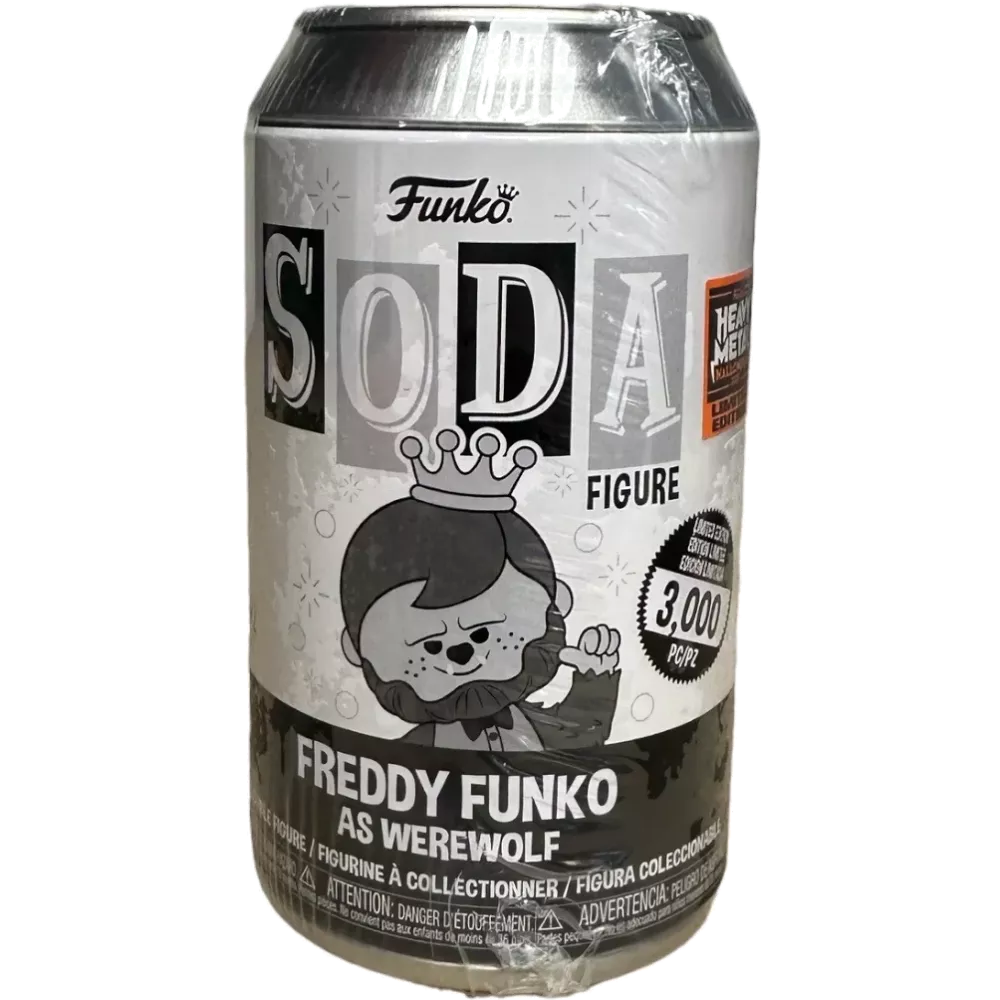 Freddy Funko as Werewolf (Black and White) Box