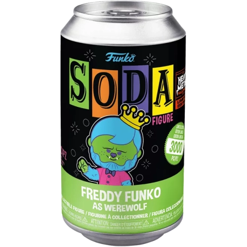Funko Pop! Freddy Funko as Werewolf (Blacklight) Soda Canister Box