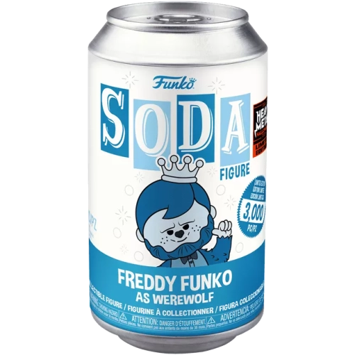 Funko Pop! Freddy Funko as Werewolf (Moonlight Blue) Soda Canister Box