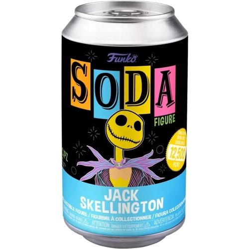 Funko Pop! Jack Skellington Soda Canister Purple Chase Blacklight Box