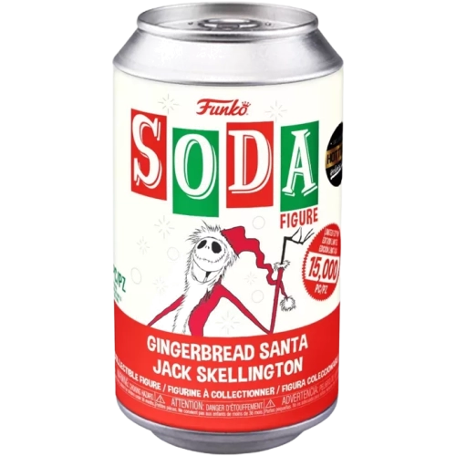 Funko Pop! Gingerbread Santa Jack Skellington Soda Canister Box