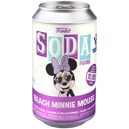 Funko Pop! Beach Minnie Mouse Soda Canister Chase Blacklight Box