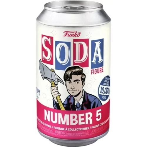 Funko Pop! Number 5 Soda Canister Chase Bloody The Umbrella Academy Box