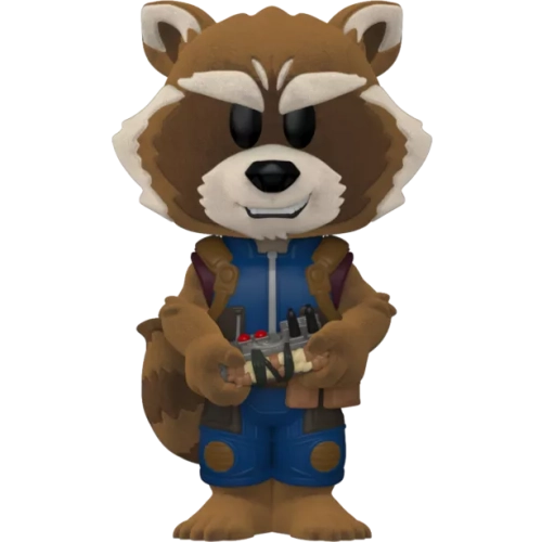 Funko Pop! Rocket Soda Canister Chase Flocked Marvel Guardians of the Galaxy Vol. 2
