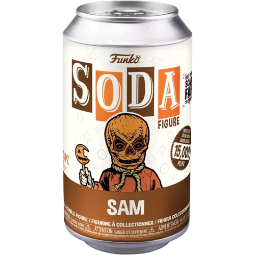 Funko Pop! Sam Soda Canister Unmasked Chase Blacklight Box