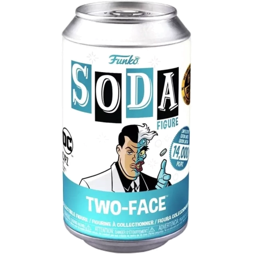 Funko Pop! Two-Face Soda Canister Chase Metallic Batman The Animated Series Box