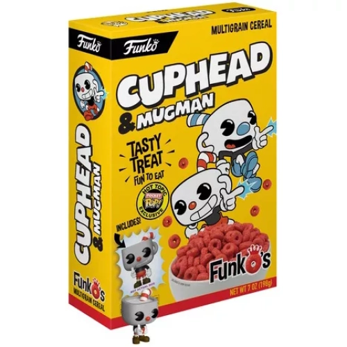 Funko Pop! Cuphead Cuphead & Mucman Pocket Pop Multigrain Cereal Box