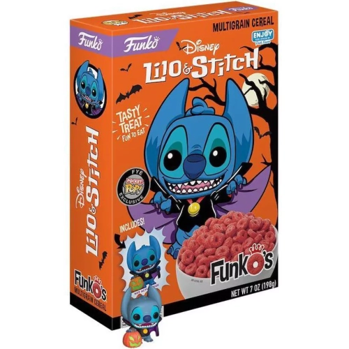 Funko Pop! Dracula Stitch Disney Lilo & Stitch Pocket Pop Multigrain Cereal Box