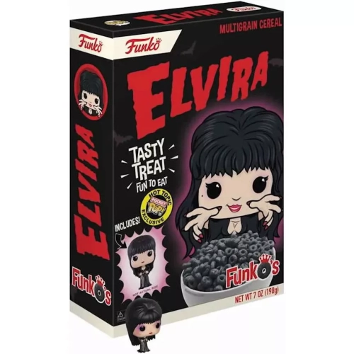 Funko Pop! Elvira Elvira Mistress of the Dark Pocket Pop Multigrain Cereal Box