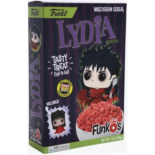 Funko Pop! Lydia Beetlejuice Pocket Pop Multigrain Cereal Box