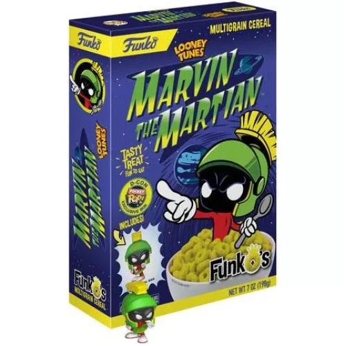 Funko Pop! Marvin the Martian Looney Tunes Pocket Pop Multigrain Cereal Box