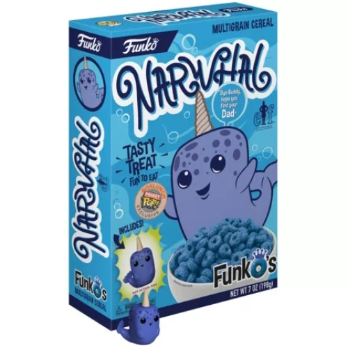 Funko Pop! Narwhal Elf Pocket Pop Multigrain Cereal Box