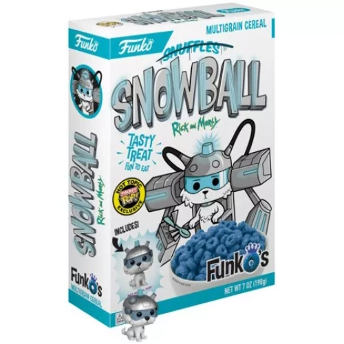 Funko Pop! Snowball Rick and Morty Pocket Pop Multigrain Cereal Box