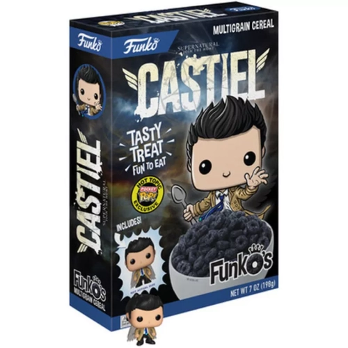 Funko Pop! Castiel Supernatural Join the Hunt Pocket Pop Multigrain Cereal Box