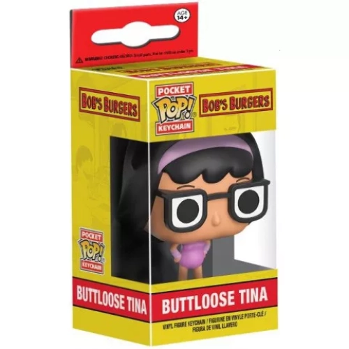 Funko Pop! Buttloose Tina Pocket Pop! Keychain Bob's Burgers Box