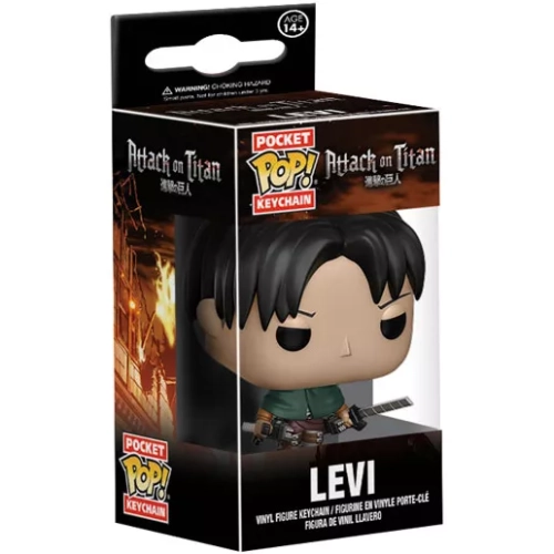 Funko Pop! Levi Pocket Pop! Keychain Attack on Titan Box