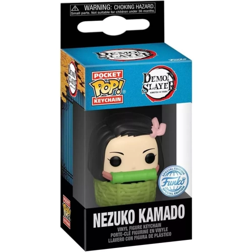 Funko Pop! Nezuko Kamado Pocket Pop! Keychain in Basket Box