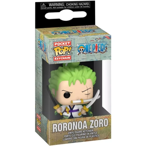 Funko Pop! Roronoa Zoro Pocket Pop! Keychain One Piece Box