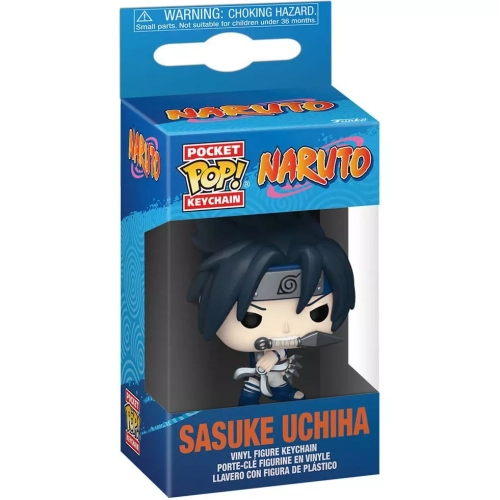 Funko Pop! Sasuke Uchiha Pocket Pop! Keychain Naruto Box