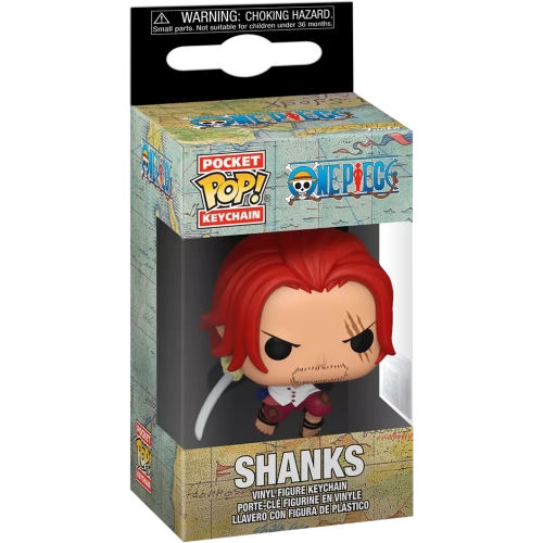 Funko Pop! Shanks Pocket Pop! Keychain One Piece Animation Box