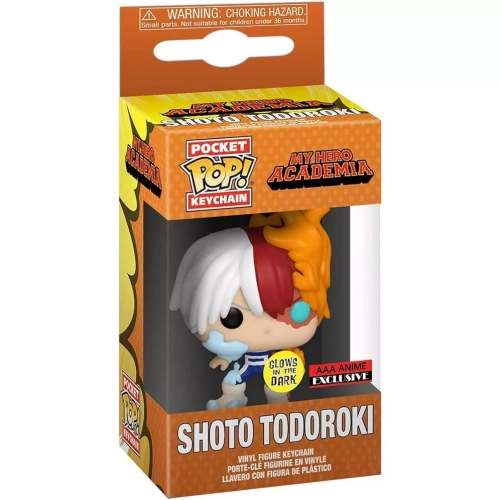 Funko Pop! Shoto Todoroki Pocket Pop! Keychain Glows in the Dark Box