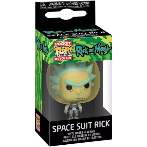 Funko Pop! Space Suit Rick Pocket Pop! Keychain Rick and Morty Box